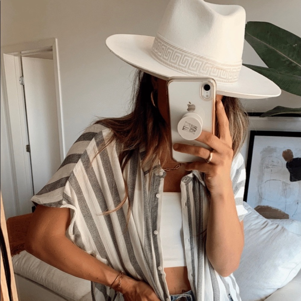 12th Tribe Verona Ivory Wide Brim Hat